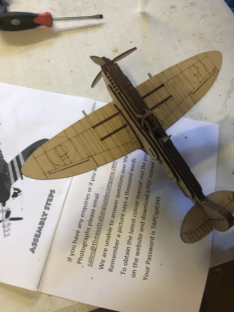  Plane - Completed Wooden Puzzle